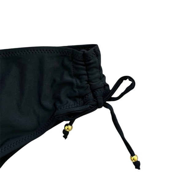 Black Bikini Bottom with Side Ruching - Picture 3 of 3
